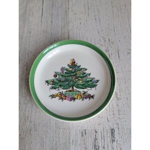 Spode 4" Christmas tree plate ceramic xmas